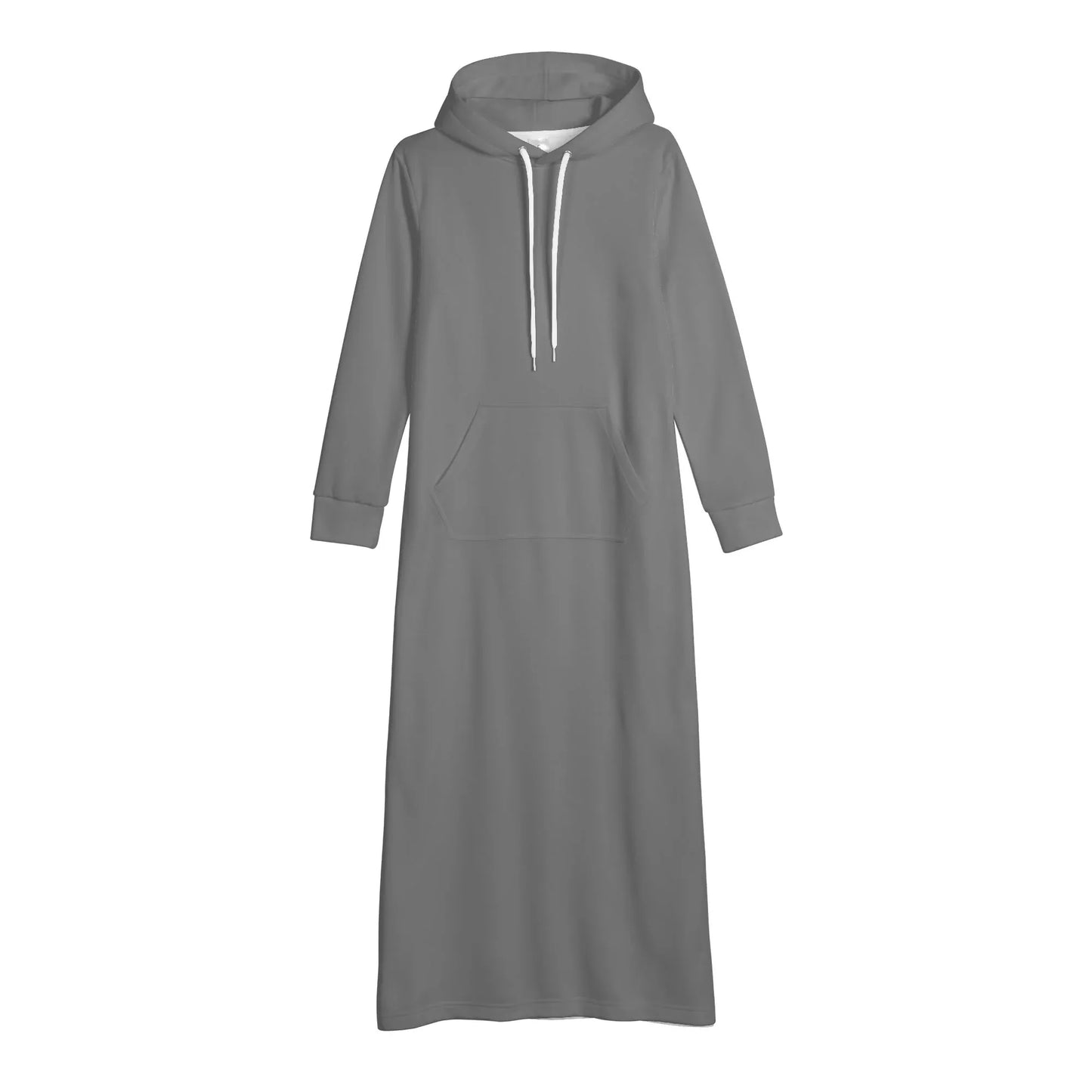 graues-bequemes-leichtes-hoodie-kleid-hoodiekleid-jlr-design-80504 - JLR Design