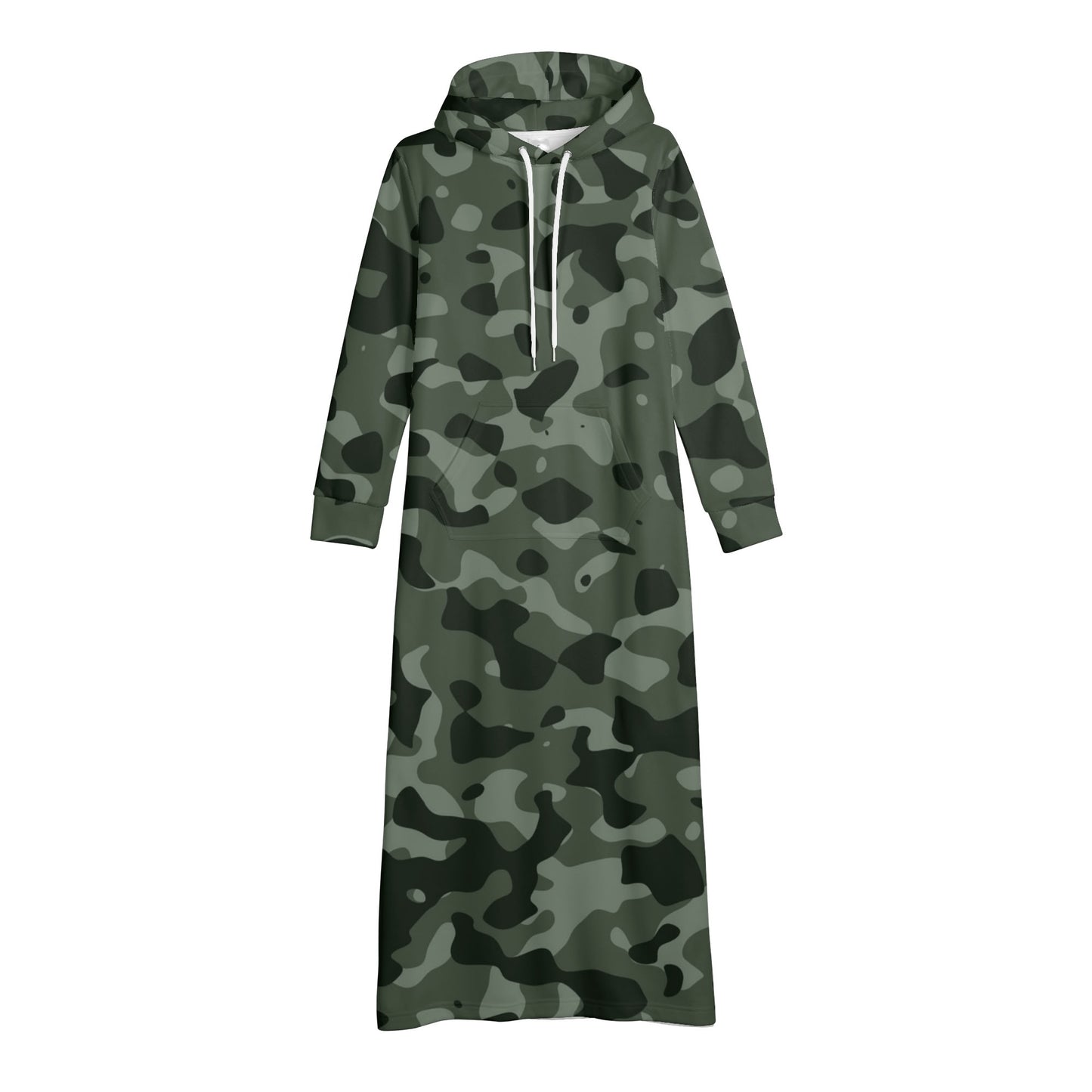 Green Camouflage bequemes leichtes Hoodie Kleid Hoodiekleid JLR Design