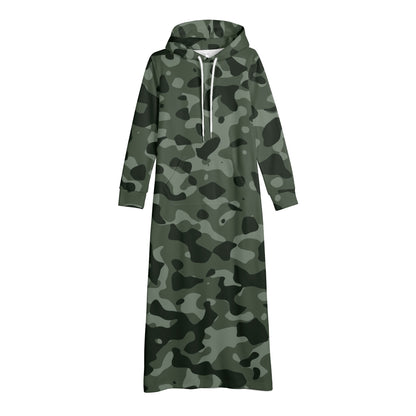 Green Camouflage bequemes leichtes Hoodie Kleid Hoodiekleid JLR Design