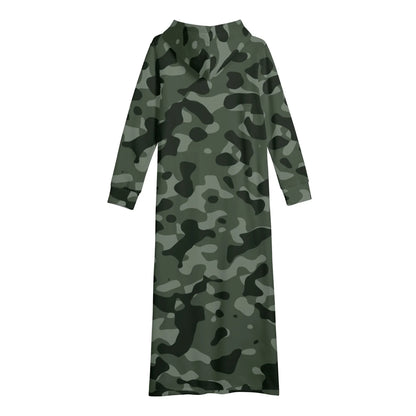green-camouflage-bequemes-leichtes-hoodie-kleid-hoodiekleid-jlr-design-44507 - JLR Design