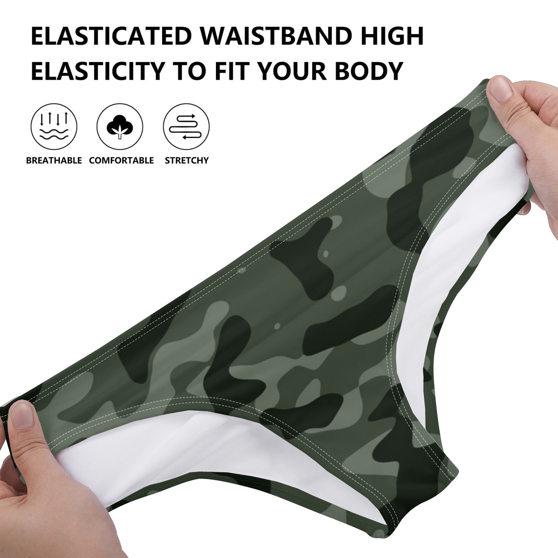Green Camouflage Damen Slip Damen Slip JLR Design