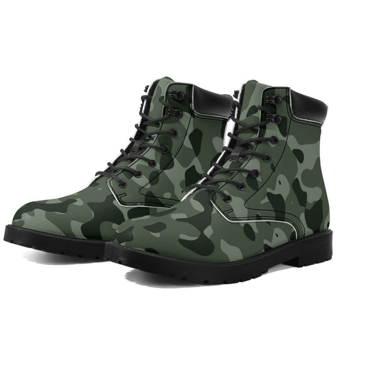Green Camouflage Ganzjahres Stiefel für Damen Lederstiefel 82.99 Camouflage, Damen, Ganzjahres, Green, Lederstiefel JLR Design