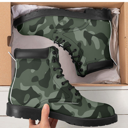 Green Camouflage Ganzjahres Stiefel für Damen Lederstiefel 82.99 Camouflage, Damen, Ganzjahres, Green, Lederstiefel JLR Design