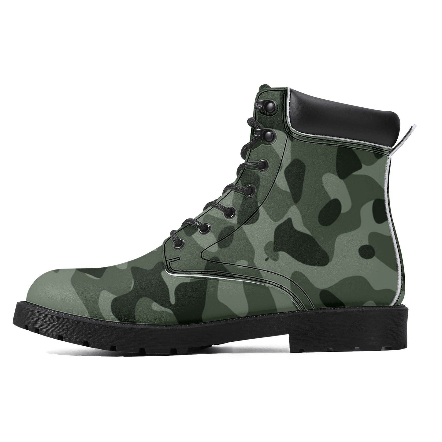 Green Camouflage Ganzjahres Stiefel für Damen Lederstiefel 82.99 Camouflage, Damen, Ganzjahres, Green, Lederstiefel JLR Design