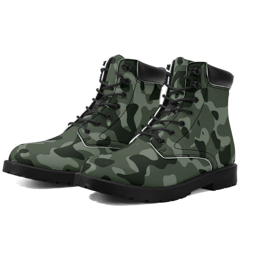 Green Camouflage Ganzjahres Stiefel für Herren Lederstiefel 82.99 Camouflage, Ganzjahres, Green, Herren, Lederstiefel JLR Design