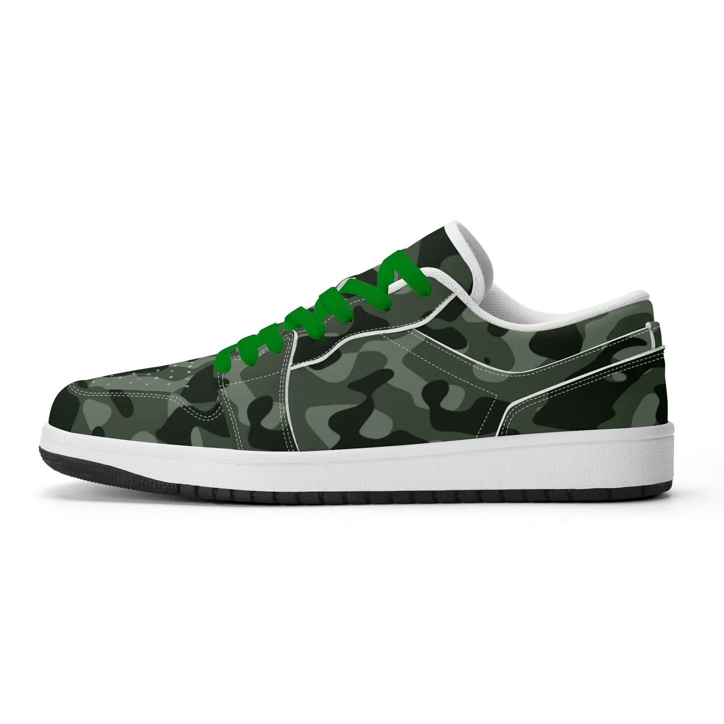 green-camouflage-low-top-leder-sneaker-fur-damen-sneaker-jlr-design-18808 - JLR Design