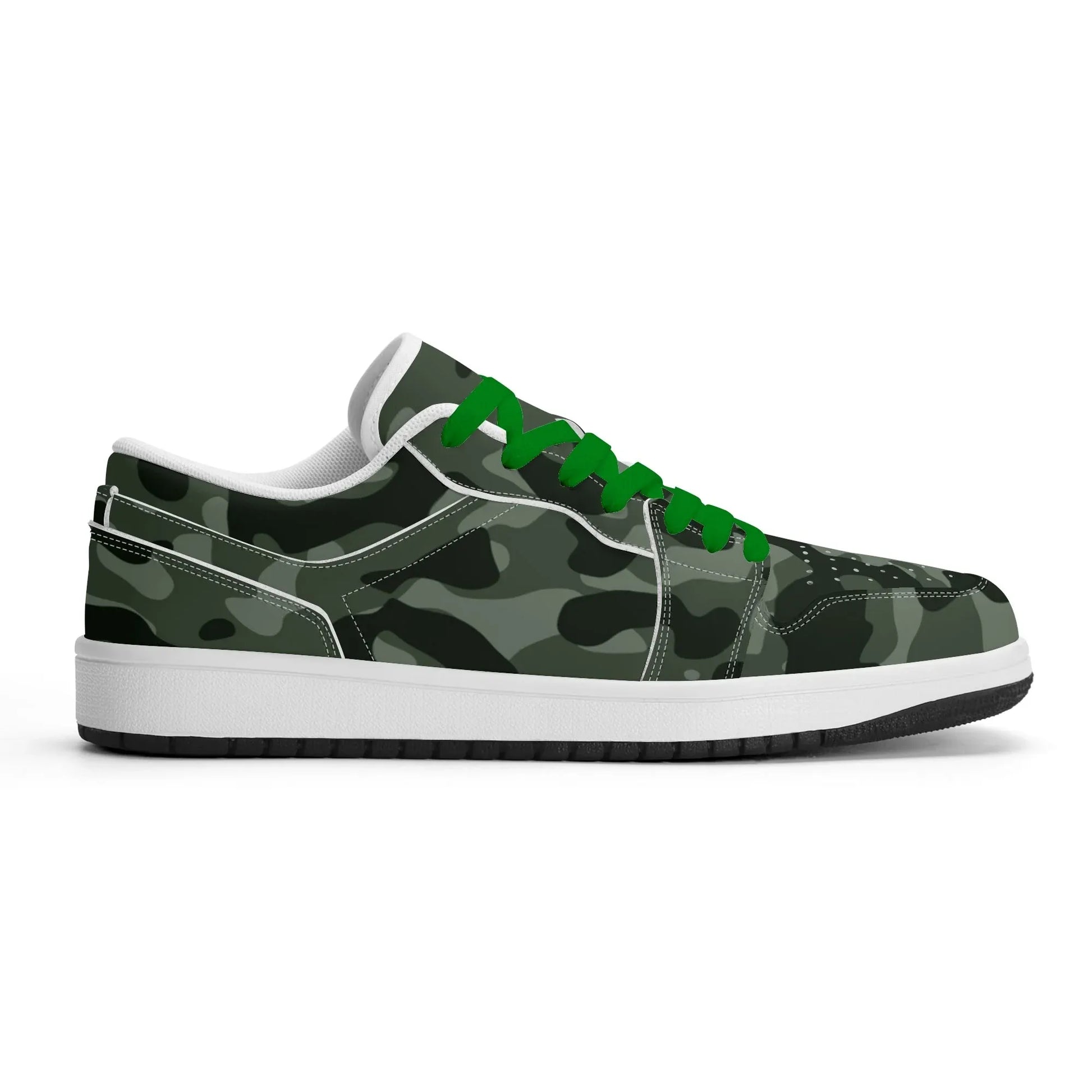 green-camouflage-low-top-leder-sneaker-fur-damen-sneaker-jlr-design-84166 - JLR Design
