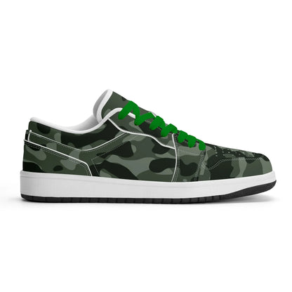 green-camouflage-low-top-leder-sneaker-fur-damen-sneaker-jlr-design-84166 - JLR Design
