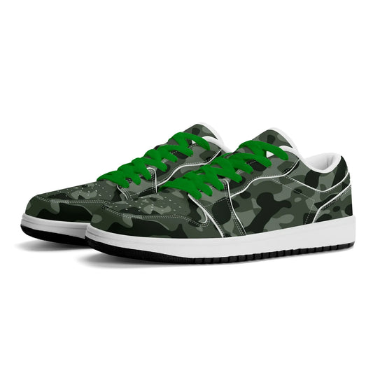 green-camouflage-low-top-leder-sneaker-fur-herren-sneaker-jlr-design-50096 - JLR Design