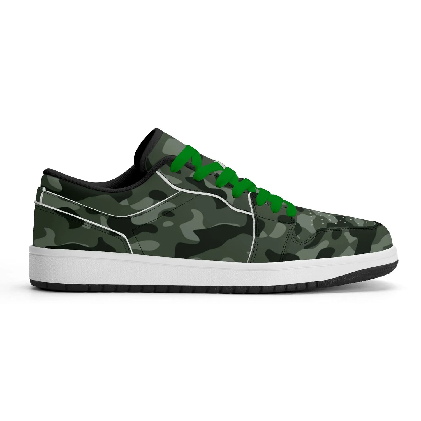 green-camouflage-low-top-leder-sneaker-fur-herren-sneaker-jlr-design-10172 - JLR Design