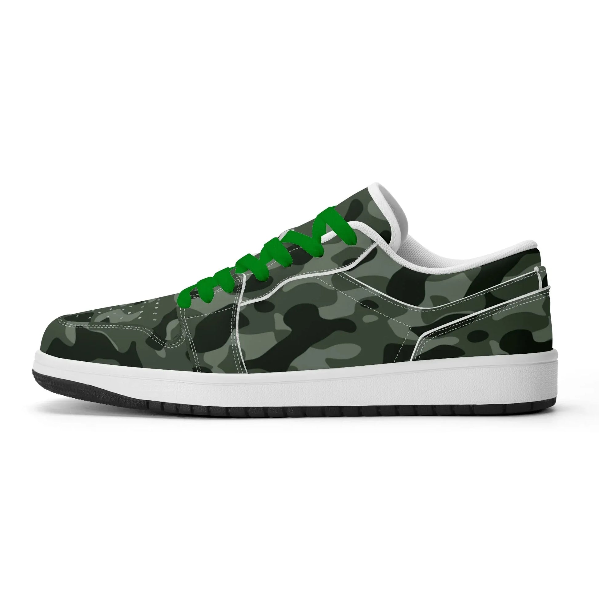 green-camouflage-low-top-leder-sneaker-fur-herren-sneaker-jlr-design-85384 - JLR Design