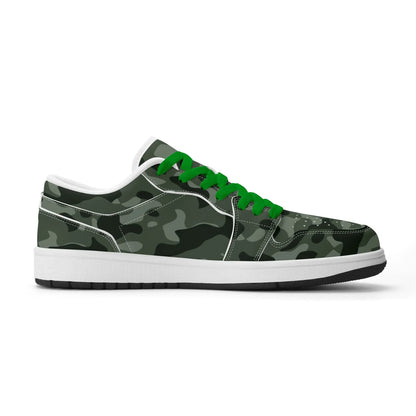green-camouflage-low-top-leder-sneaker-fur-herren-sneaker-jlr-design-17238 - JLR Design