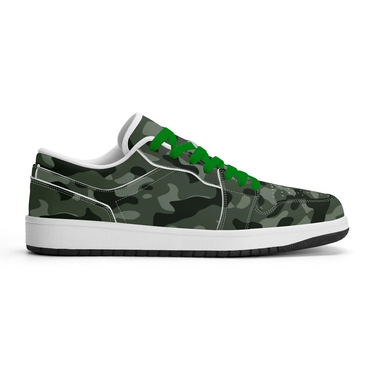 green-camouflage-low-top-leder-sneaker-fur-herren-sneaker-jlr-design-69809 - JLR Design