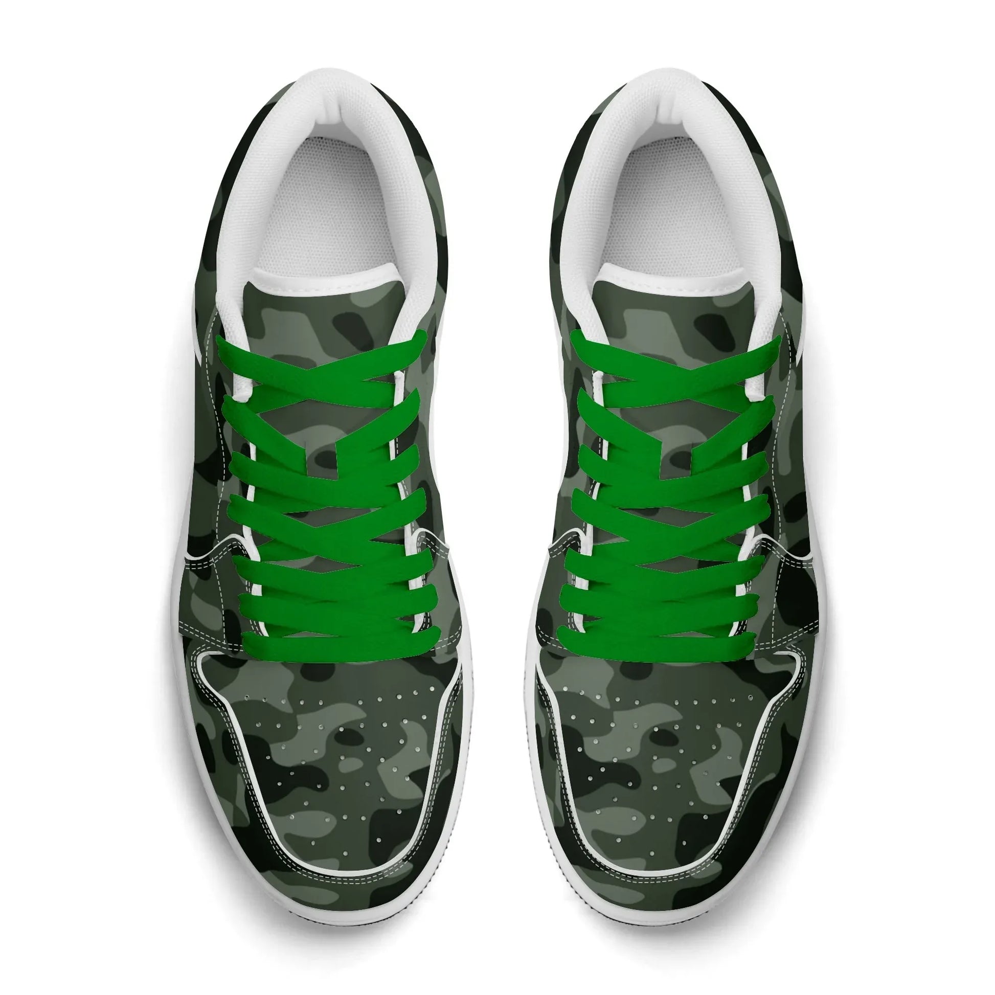 green-camouflage-low-top-leder-sneaker-fur-herren-sneaker-jlr-design-82518 - JLR Design