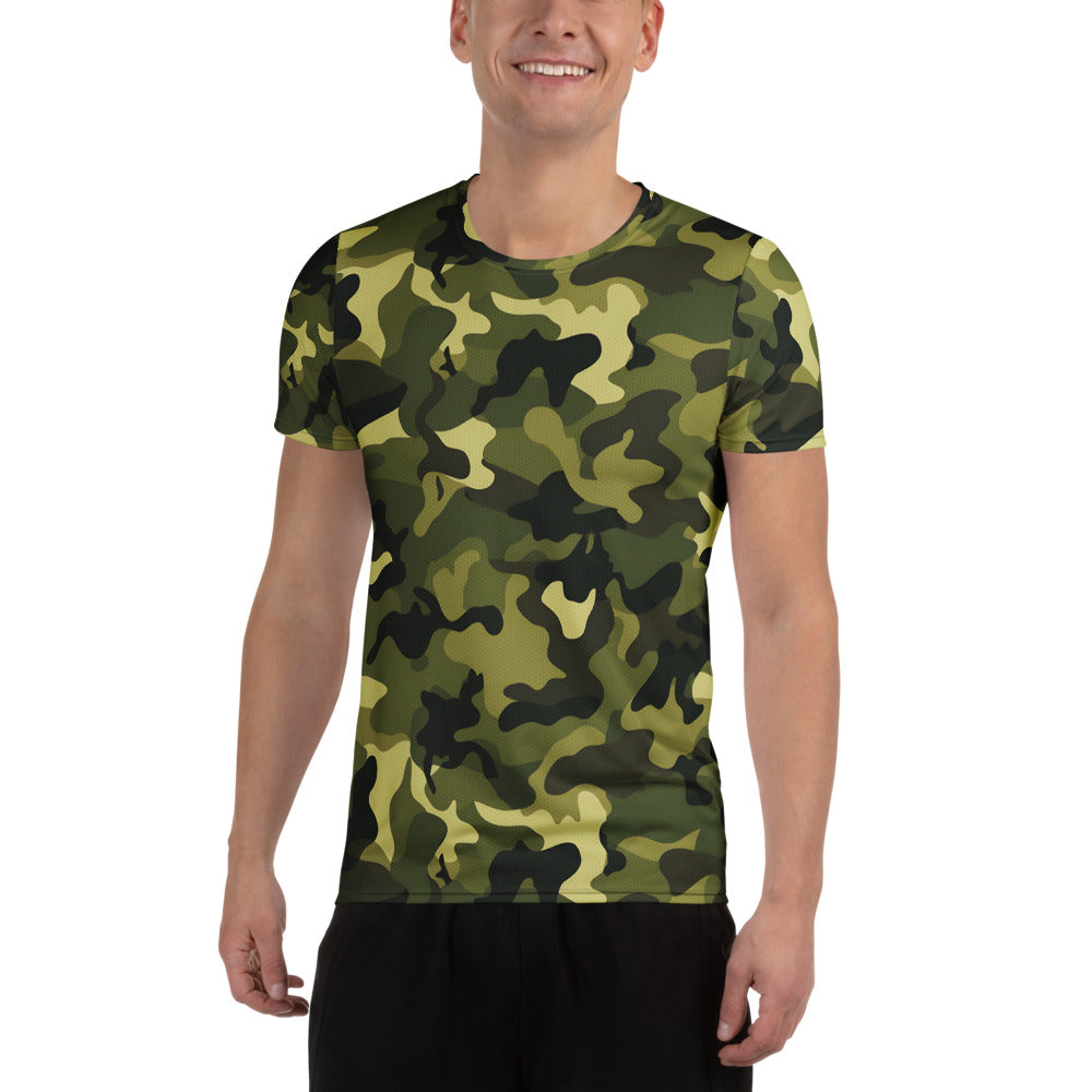 Green Camouflage v1 Sport-T-Shirt für Herren Sport T-Shirt JLR Design