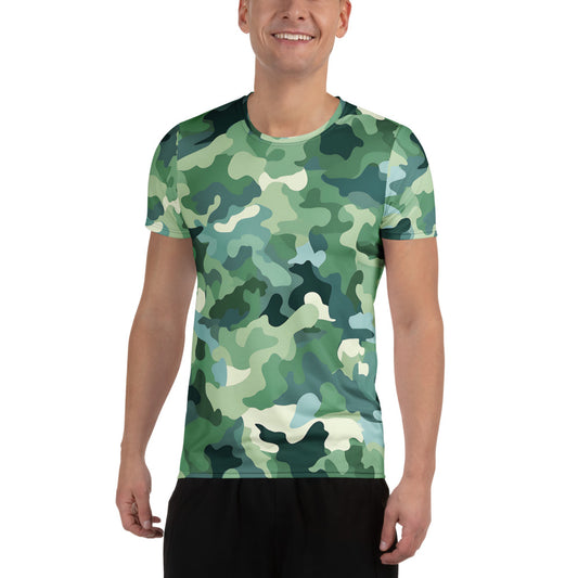 Green Camouflage v2 Sport-T-Shirt für Herren Sport T-Shirt JLR Design
