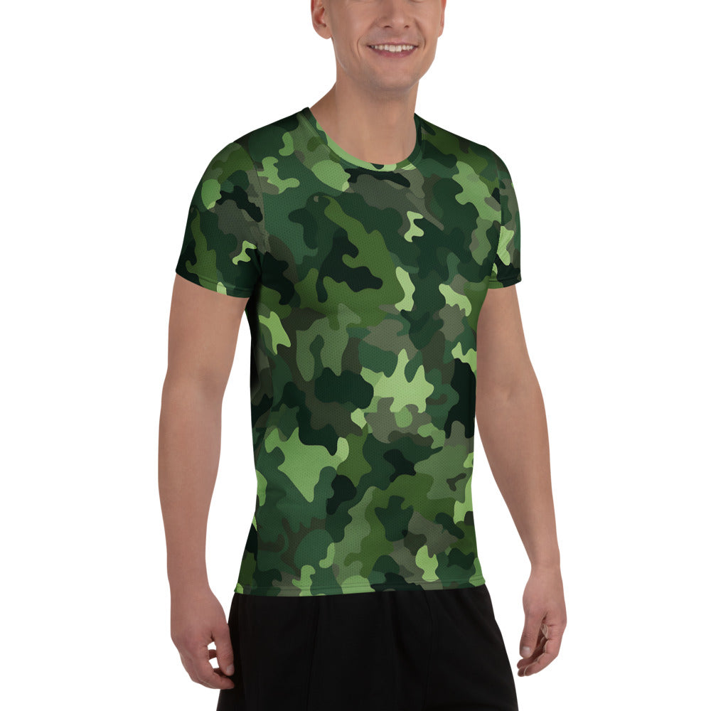 Green Camouflage v3 Sport-T-Shirt für Herren Sport T-Shirt JLR Design