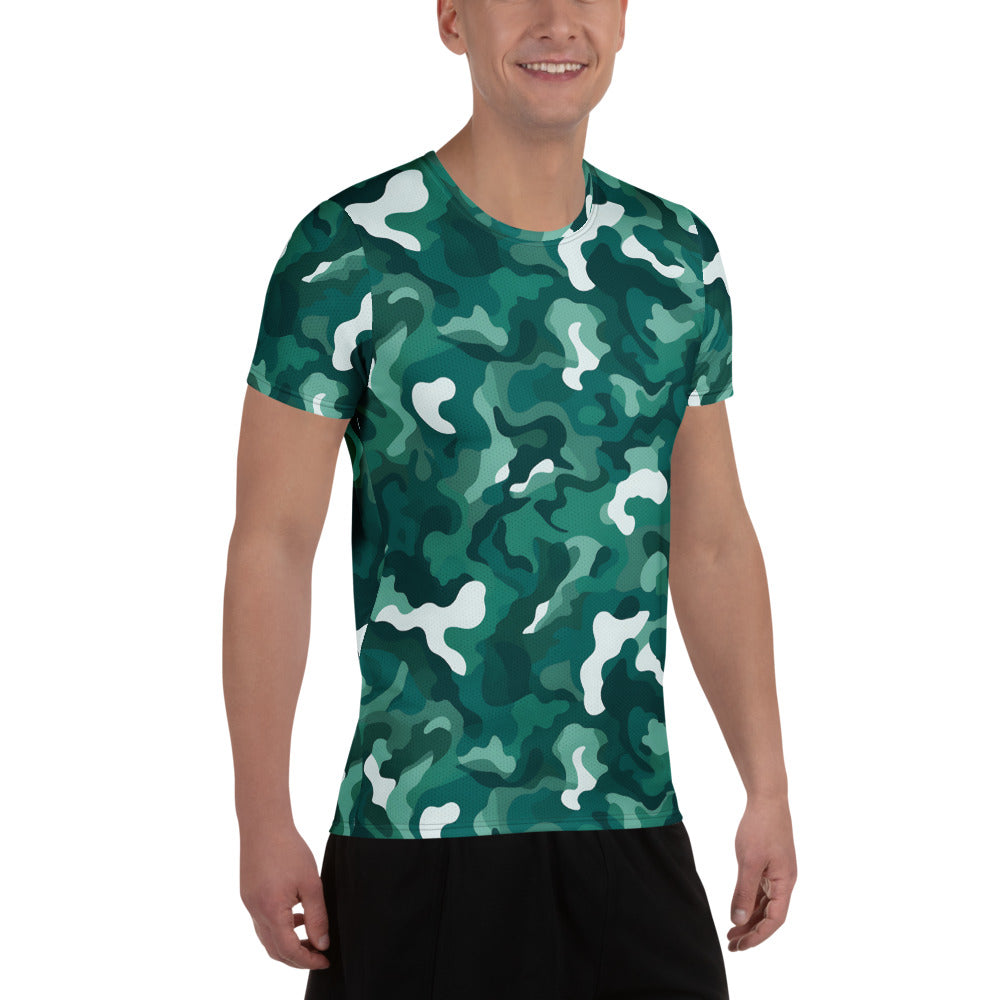 Green Camouflage v4 Sport-T-Shirt für Herren Sport T-Shirt JLR Design