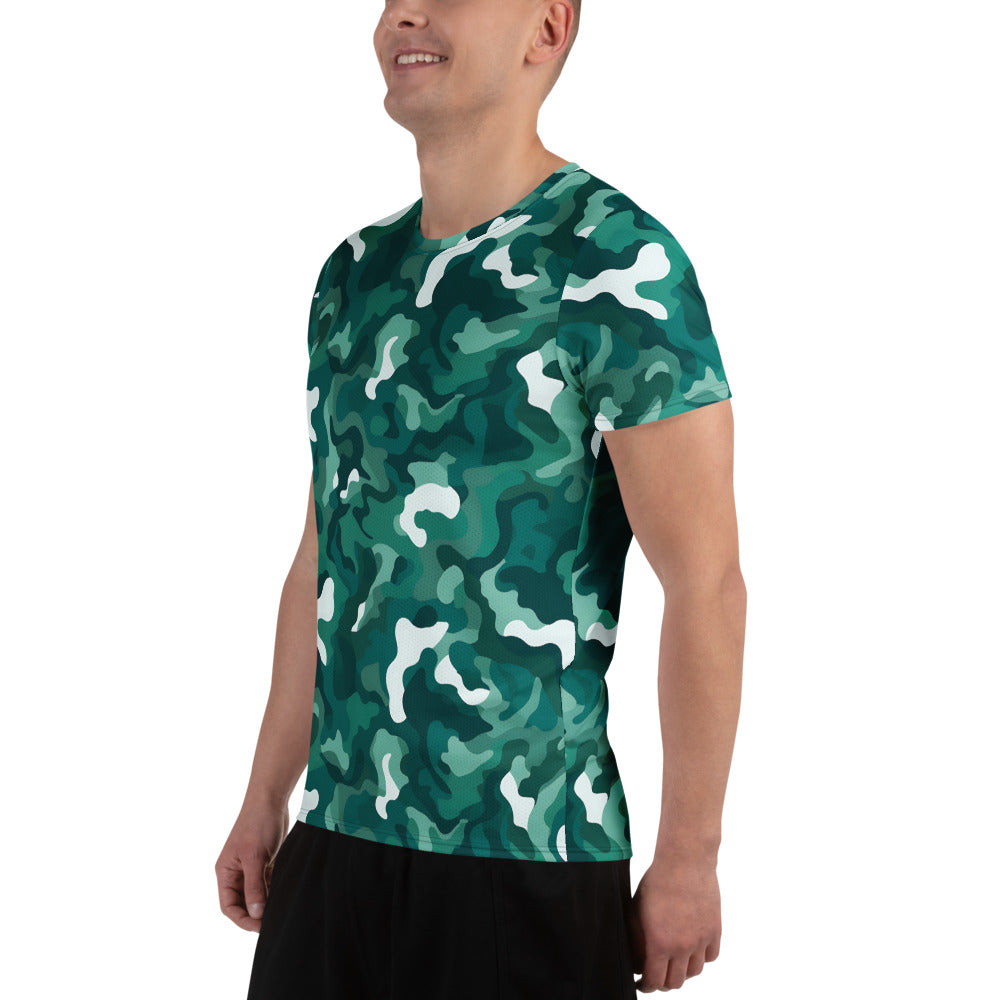 Green Camouflage v4 Sport-T-Shirt für Herren Sport T-Shirt JLR Design