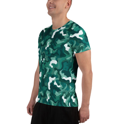 Green Camouflage v4 Sport-T-Shirt für Herren Sport T-Shirt JLR Design