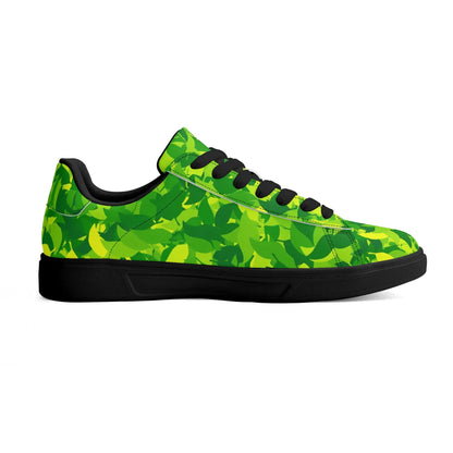 Green Leaf Low Top Leather Sneaker Low Top Sneaker 83.99 Green, Leaf, Leather, Low, Sneaker, Top JLR Design