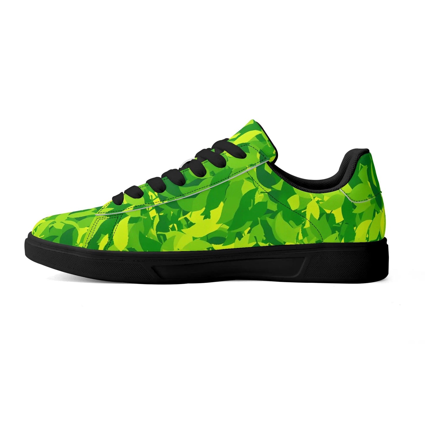 Green Leaf Low Top Leather Sneaker Low Top Sneaker 83.99 Green, Leaf, Leather, Low, Sneaker, Top JLR Design