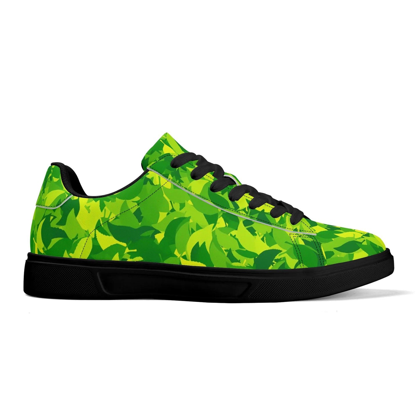 Green Leaf Low Top Leather Sneaker Low Top Sneaker 83.99 Green, Leaf, Leather, Low, Sneaker, Top JLR Design