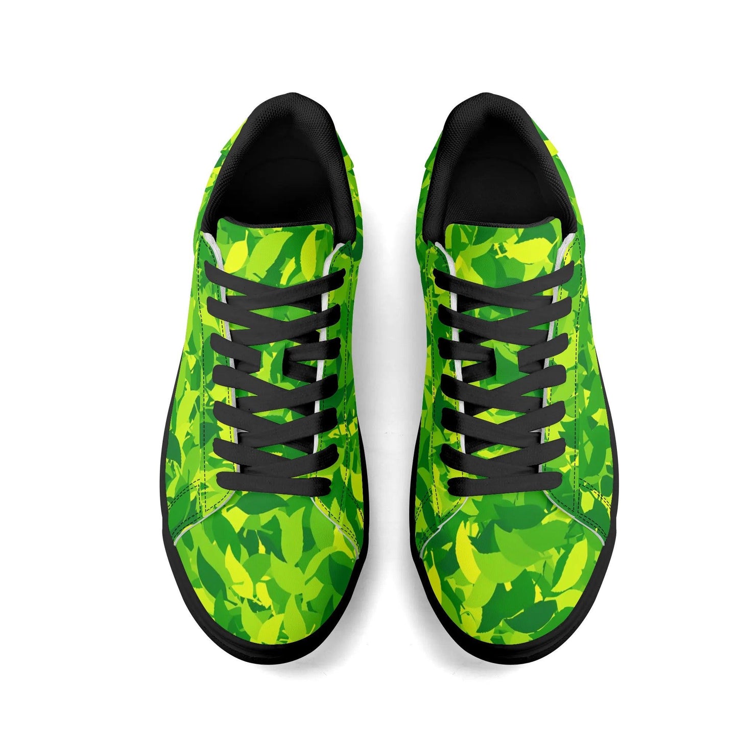 Green Leaf Low Top Leather Sneaker Low Top Sneaker 83.99 Green, Leaf, Leather, Low, Sneaker, Top JLR Design