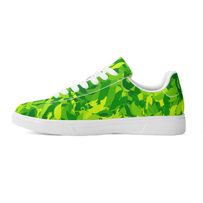 Green Leaf Low Top Leather Sneaker Low Top Sneaker 83.99 Green, Leaf, Leather, Low, Sneaker, Top JLR Design