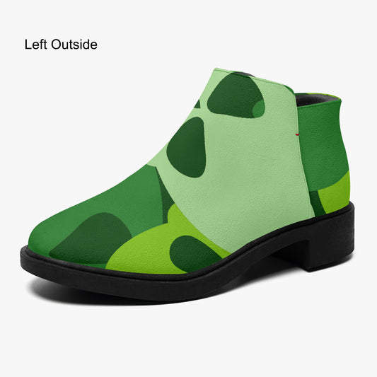 Green Skull elegante Reißverschluss-Stiefeletten Stiefeletten JLR Design