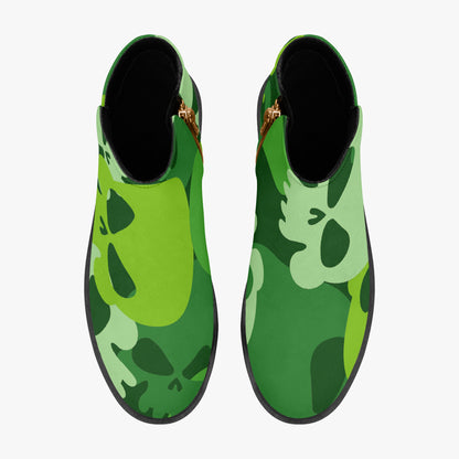 Green Skull elegante Reißverschluss-Stiefeletten Stiefeletten JLR Design