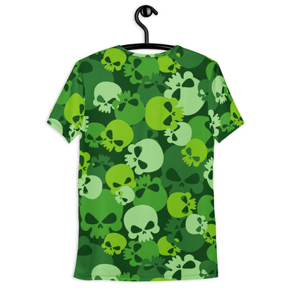 Green Skull Sport-T-Shirt für Herren Sport T-Shirt JLR Design