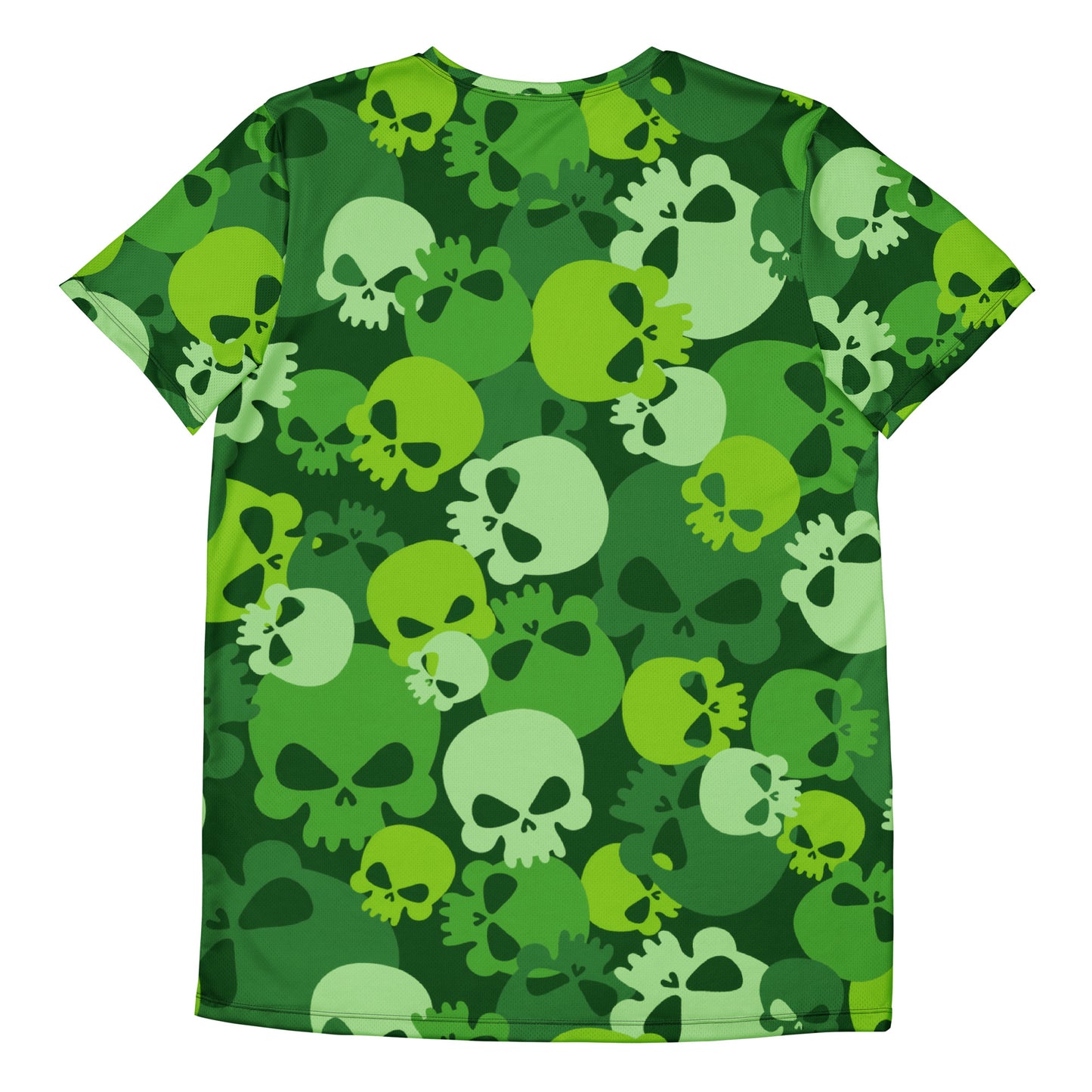 Green Skull Sport-T-Shirt für Herren Sport T-Shirt JLR Design