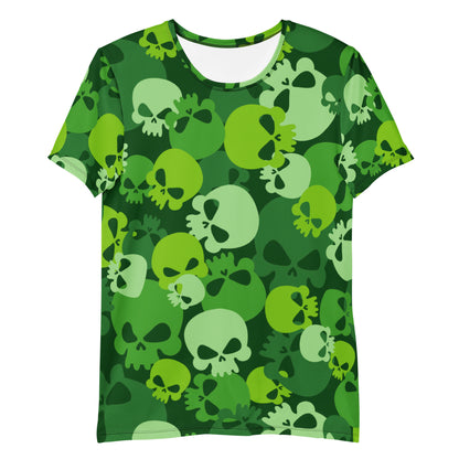 Green Skull Sport-T-Shirt für Herren Sport T-Shirt JLR Design