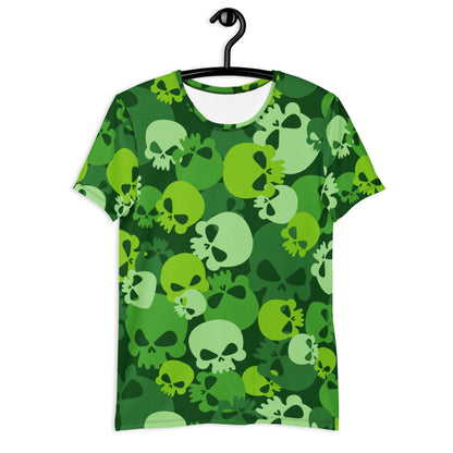 Green Skull Sport-T-Shirt für Herren Sport T-Shirt JLR Design