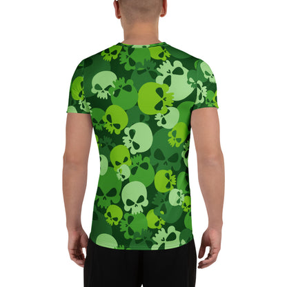 Green Skull Sport-T-Shirt für Herren Sport T-Shirt JLR Design