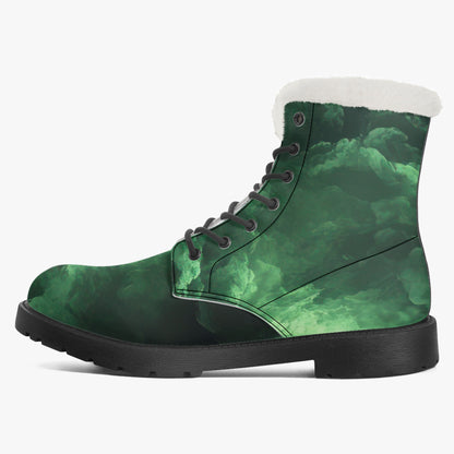 Green Thunder Faux Fur Leder Boots Boots JLR Design