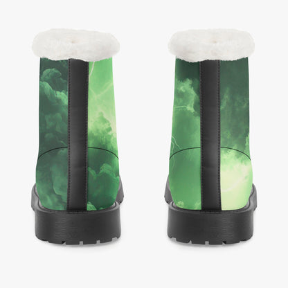 Green Thunder Faux Fur Leder Boots Boots JLR Design