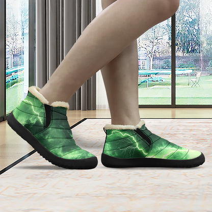 Green Thunder Faux Fur Slipper Slipper JLR Design