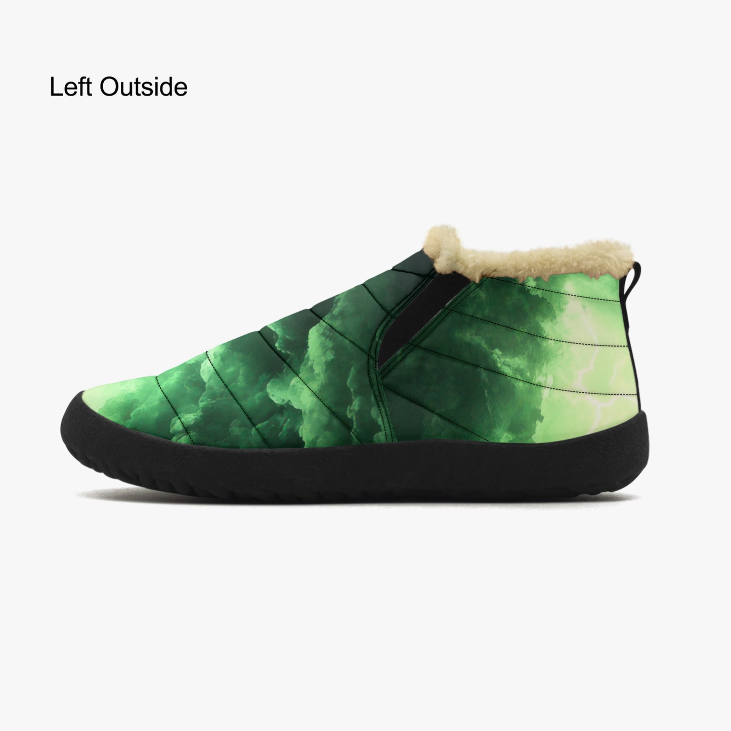 Green Thunder Faux Fur Slipper Slipper JLR Design