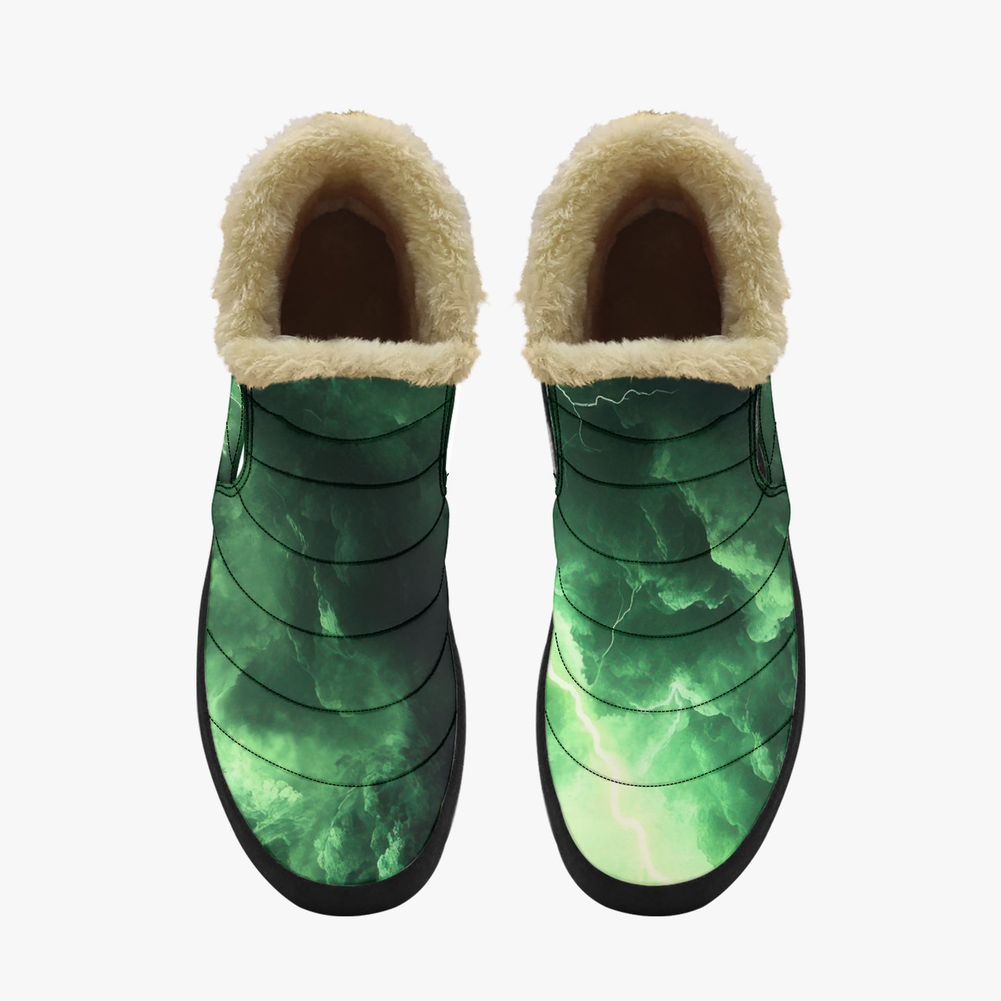 Green Thunder Faux Fur Slipper Slipper JLR Design