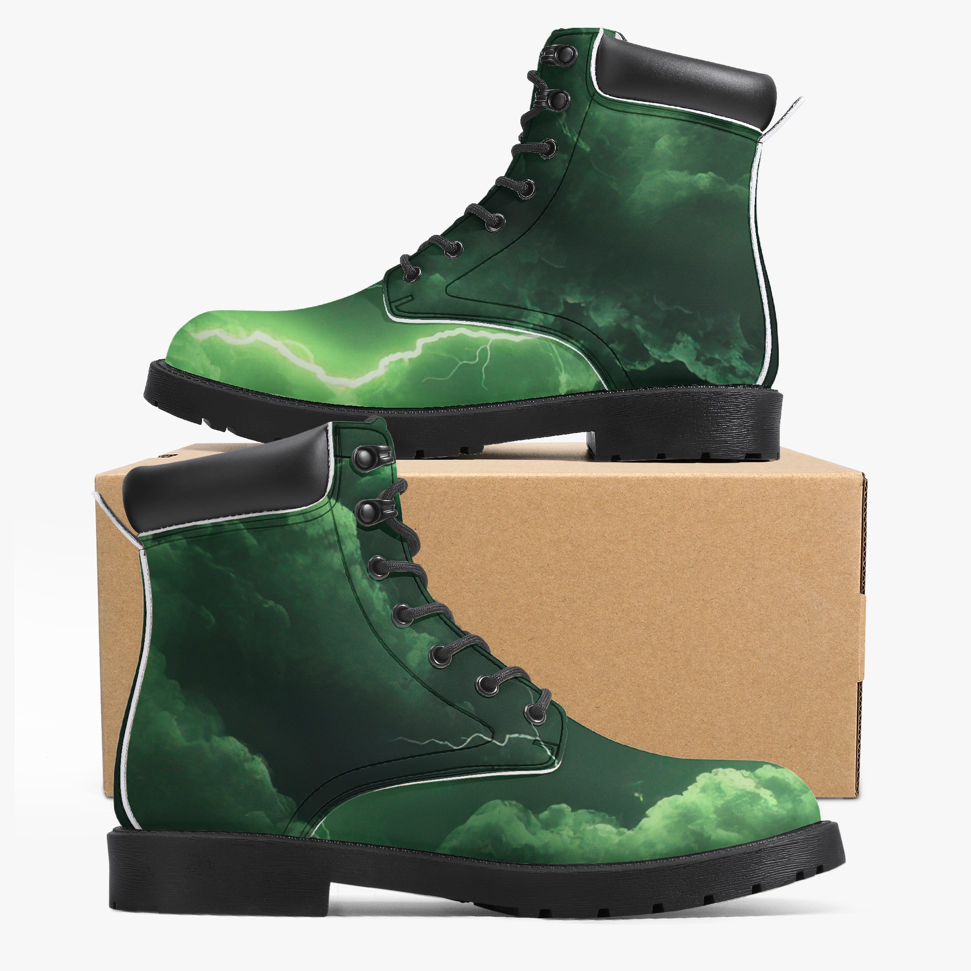 Green Thunder Leder Boots | Stylische und Warme Winterstiefel Boots JLR Design