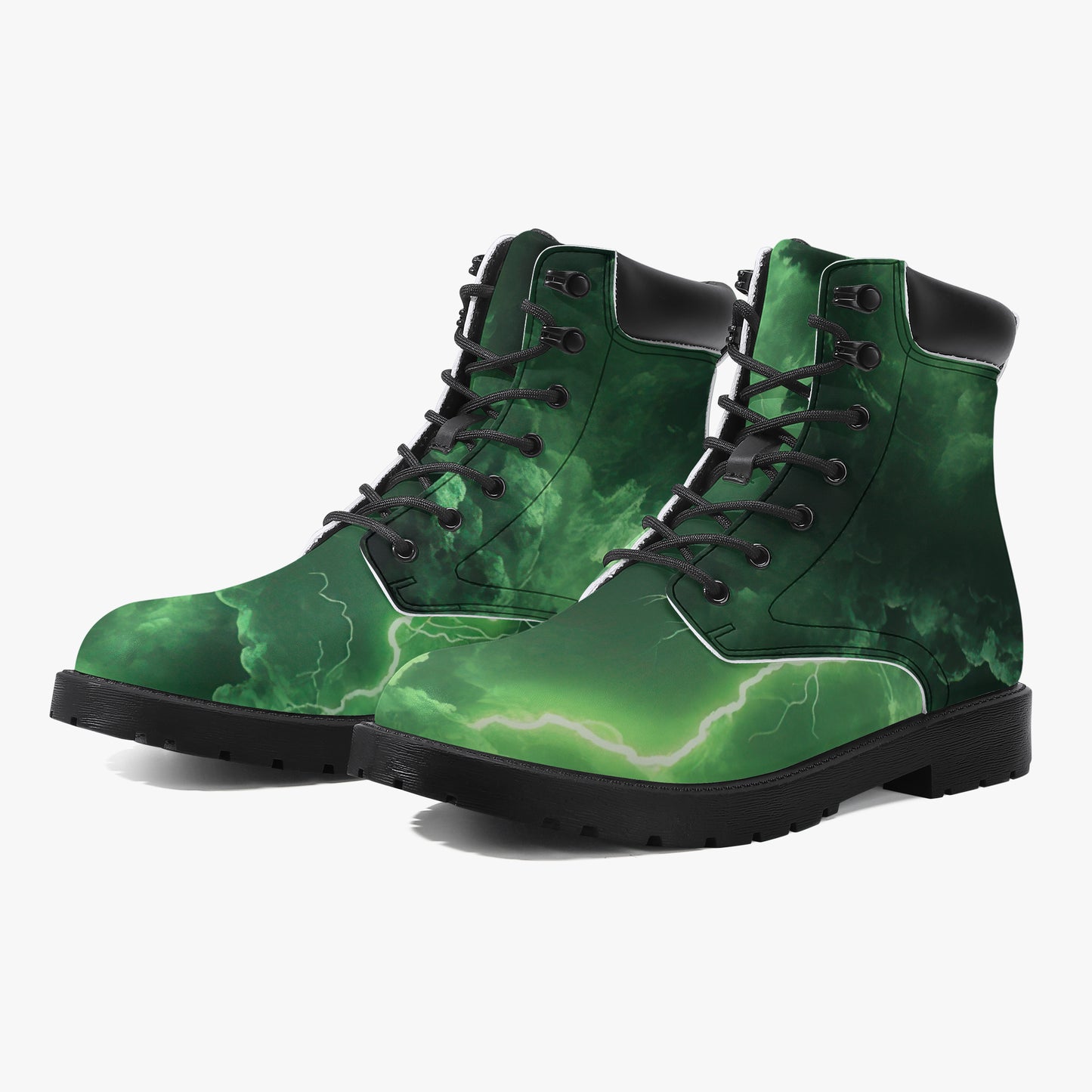 Green Thunder Leder Boots | Stylische und Warme Winterstiefel Boots JLR Design