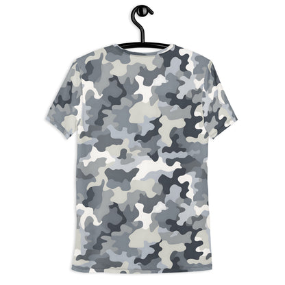 Grey Camouflage v1 Sport-T-Shirt für Herren Sport T-Shirt JLR Design