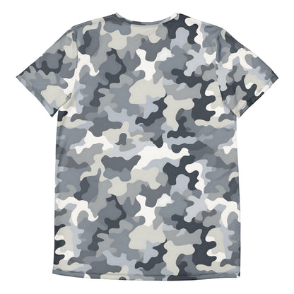 Grey Camouflage v1 Sport-T-Shirt für Herren Sport T-Shirt JLR Design