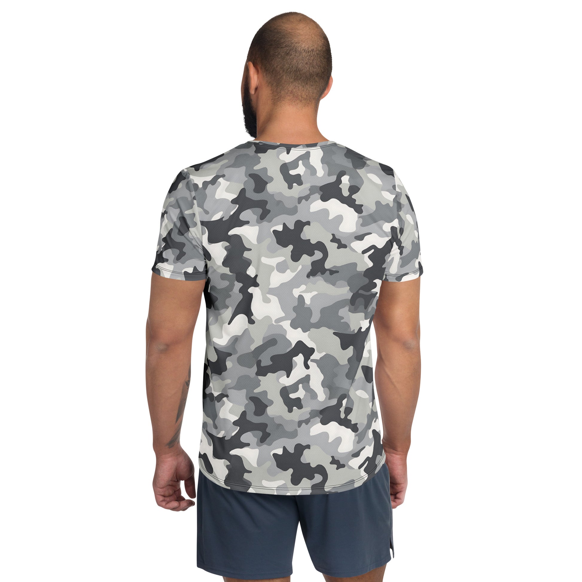 Grey Camouflage v2 Sport-T-Shirt für Herren Sport T-Shirt JLR Design