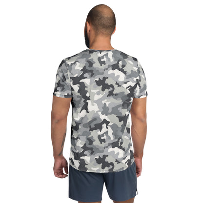 Grey Camouflage v2 Sport-T-Shirt für Herren Sport T-Shirt JLR Design