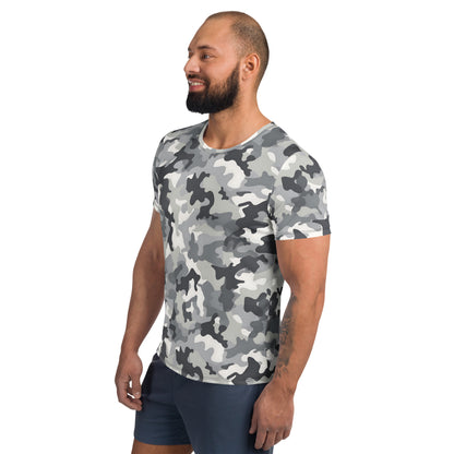 Grey Camouflage v2 Sport-T-Shirt für Herren Sport T-Shirt JLR Design