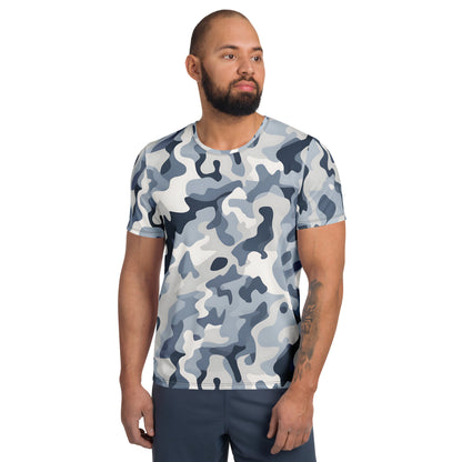 Grey Camouflage v3 Sport-T-Shirt für Herren Sport T-Shirt JLR Design