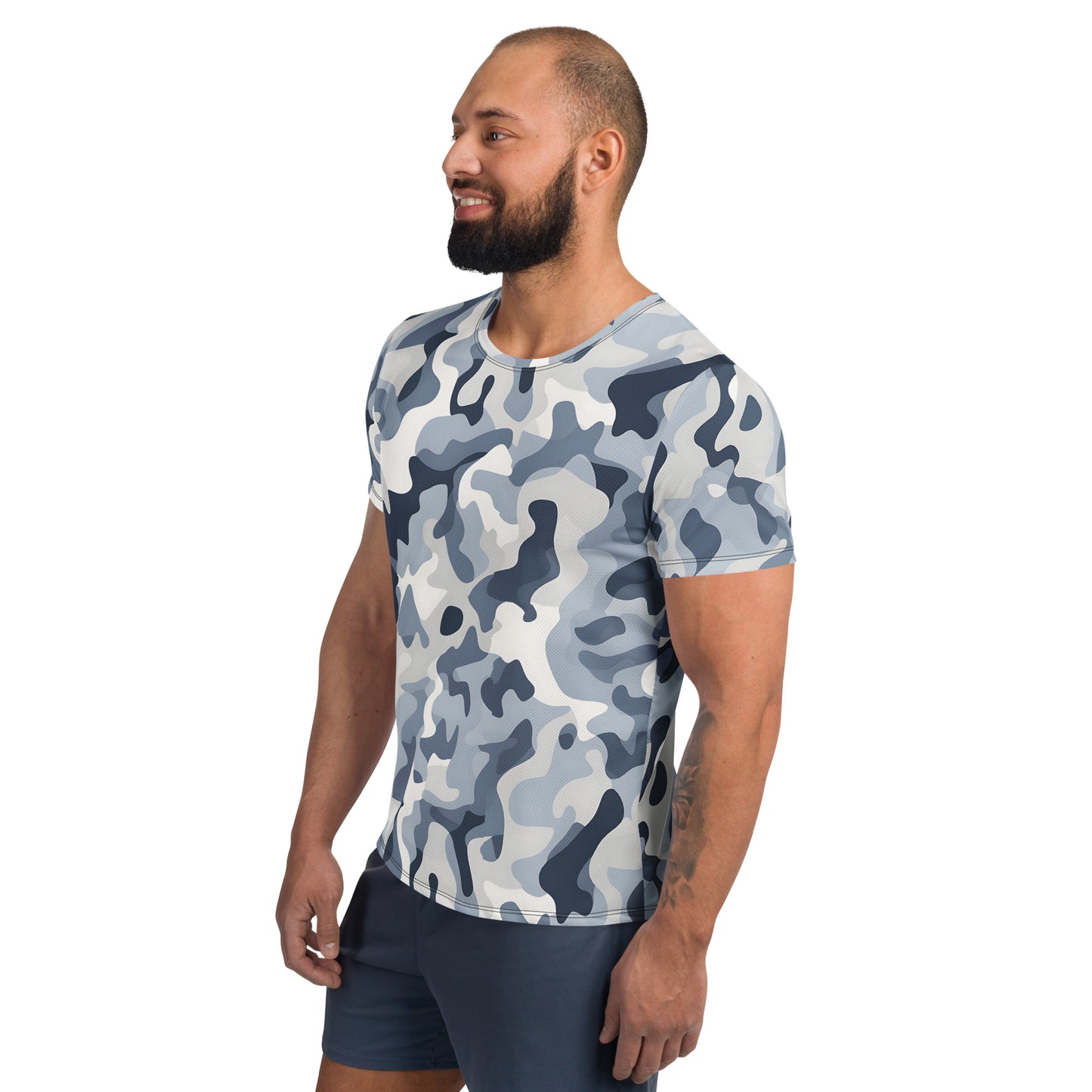 Grey Camouflage v3 Sport-T-Shirt für Herren Sport T-Shirt JLR Design